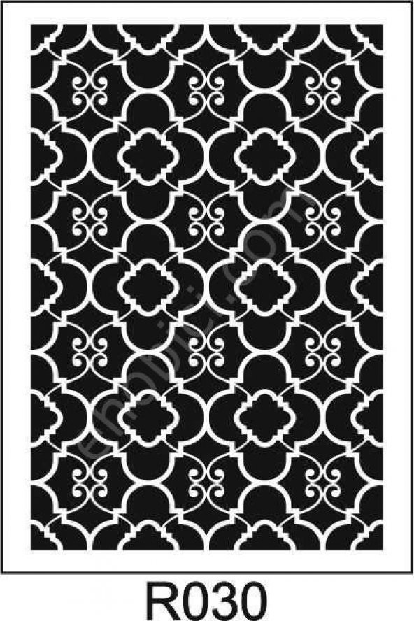 Ardışık Desen Stencil Şablon (25x35) R-030 ürün görseli 1