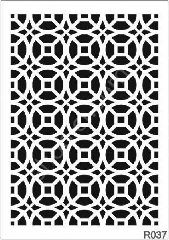 Ardışık Desen Stencil Şablon (25x35) R-037 ürün görseli 1