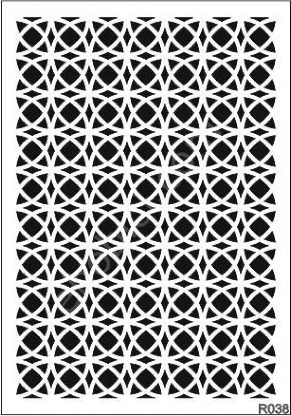 Ardışık Desen Stencil Şablon (25x35) R-038 ürün görseli 1