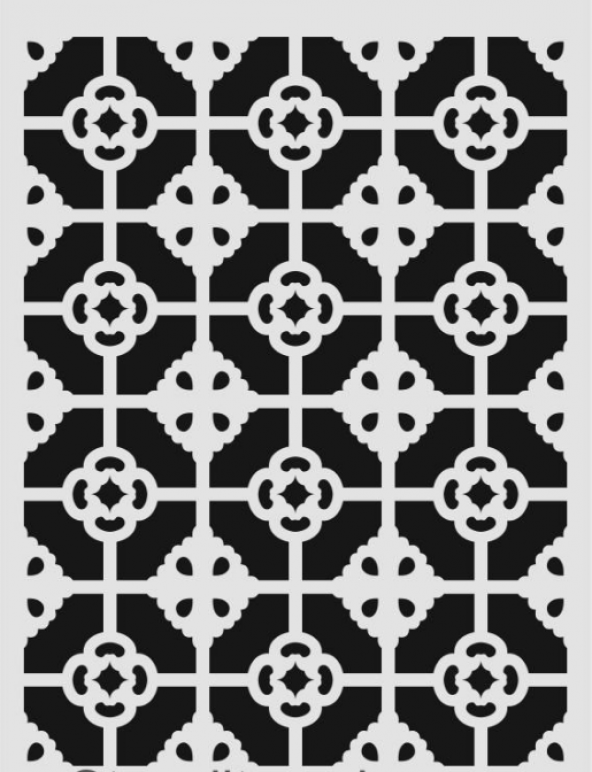 Ardışık Desen Stencil Şablon (25x35) R-041 ürün görseli 1