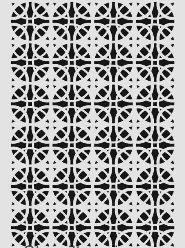 Ardışık Desen Stencil Şablon (25x35) R-043 ürün görseli 1