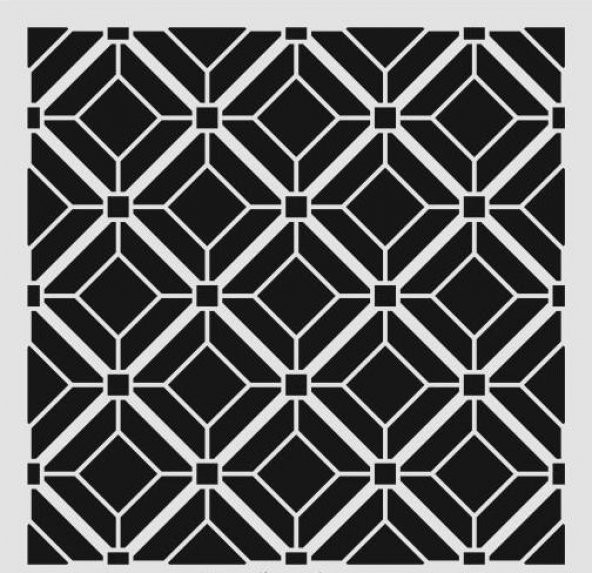 Ardışık Desen Stencil Şablon (25x25) R-052 ürün görseli 1