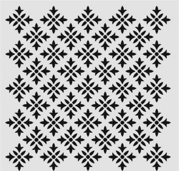 Ardışık Desen Stencil Şablon (30x30) R-069 ürün görseli 1