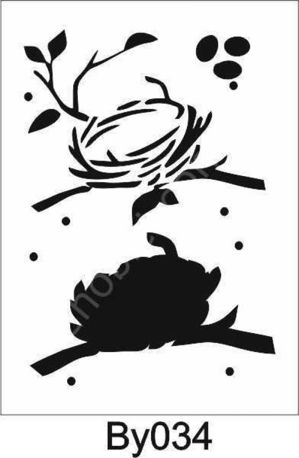 Boyutlu Desen Stencil Şablon (15x20) BY-034 ürün görseli 1