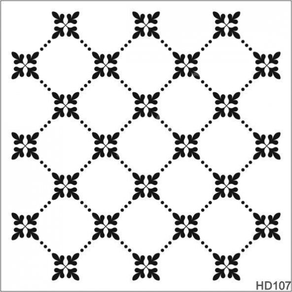 Duvar Dekor Stencil Şablon (30x30) HD-107 ürün görseli 1