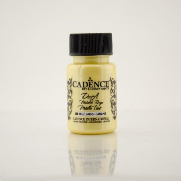 Cadence Dora Metalik Boya 200 Muz Sarısı 50ML ürün görseli 1
