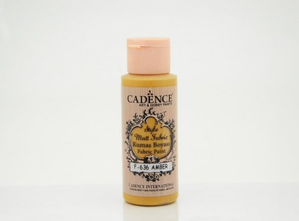 Cadence Style Mat Kumaş Boyası - 636 Amber 59ml ürün görseli 1