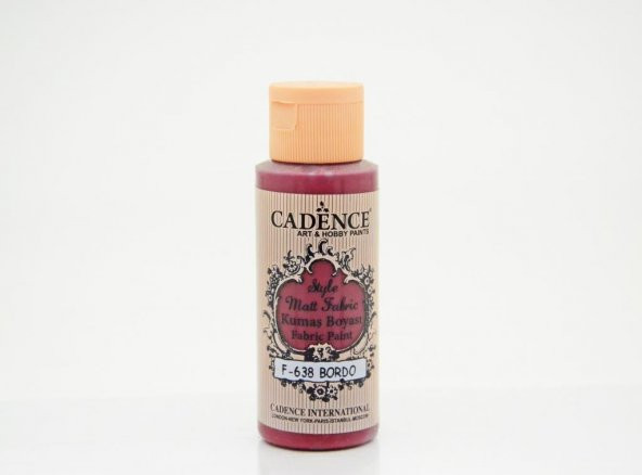 Cadence Style Mat Kumaş Boyası - 638 Bordo 59ml ürün görseli 1