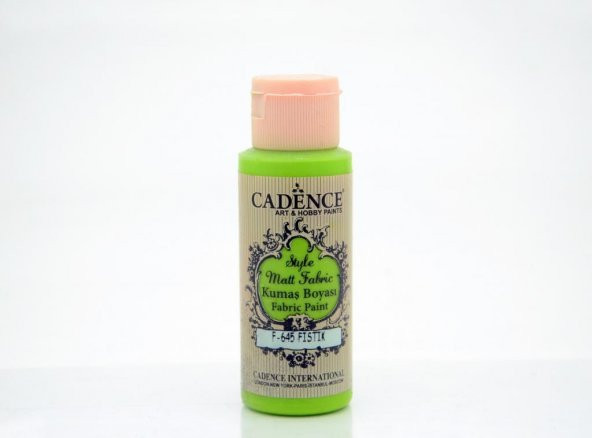 Cadence Style Mat Kumaş Boyası - 645 Fıstık Yeşili 59ml ürün görseli 1
