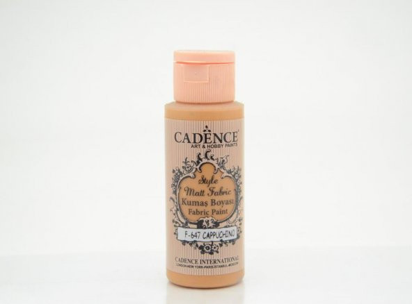 Cadence Style Mat Kumaş Boyası - 647 Cappuchino 59ml ürün görseli 1