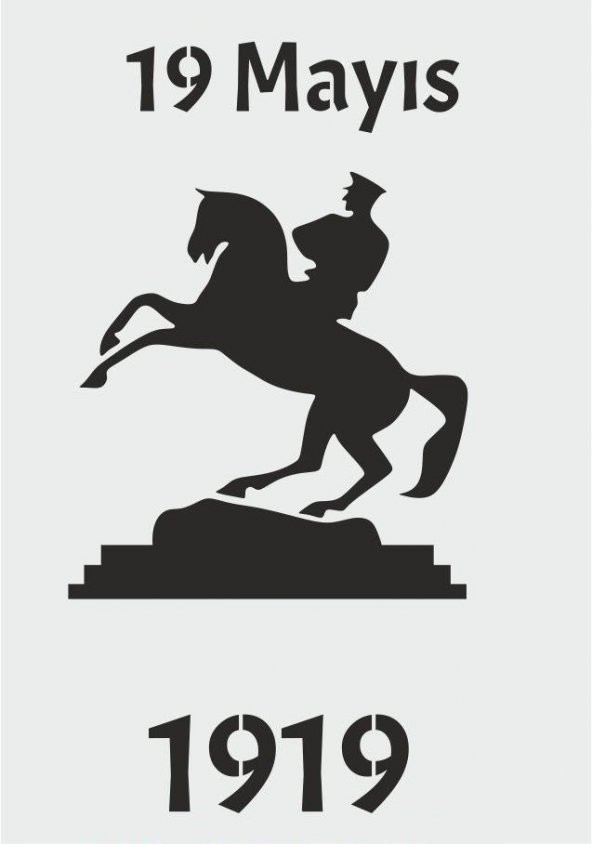 Siluet Desenler Stencil Şablon (21x30) SL-049 ürün görseli 1