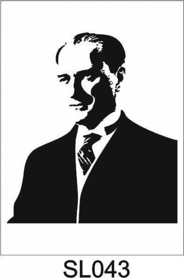 Siluet Desenler Stencil Şablon (40x40) SL-043 ürün görseli 1