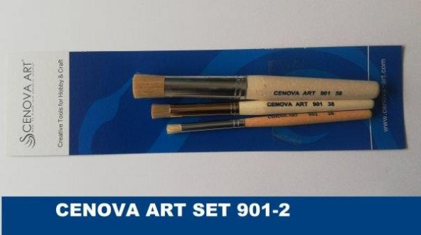 Cenova Art Stencil Fırça 3 lü Set 901/2 ürün görseli 1
