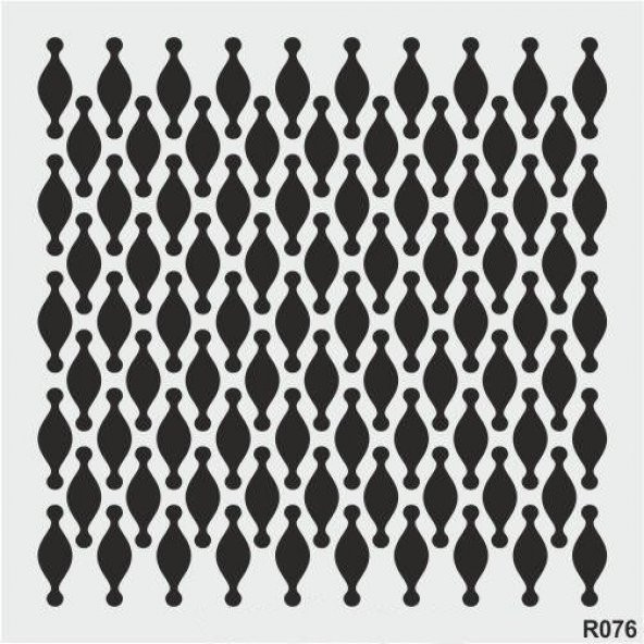 Ardışık Desen Stencil Şablon (25x25) R-076 ürün görseli 1