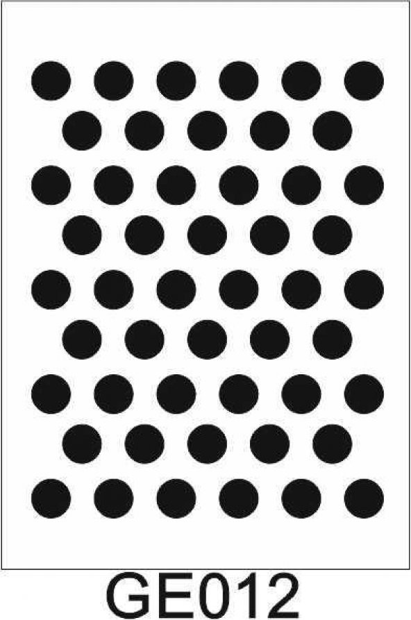 Geometrik Desenler Stencil Şablon (25x35) GE-012 ürün görseli 1