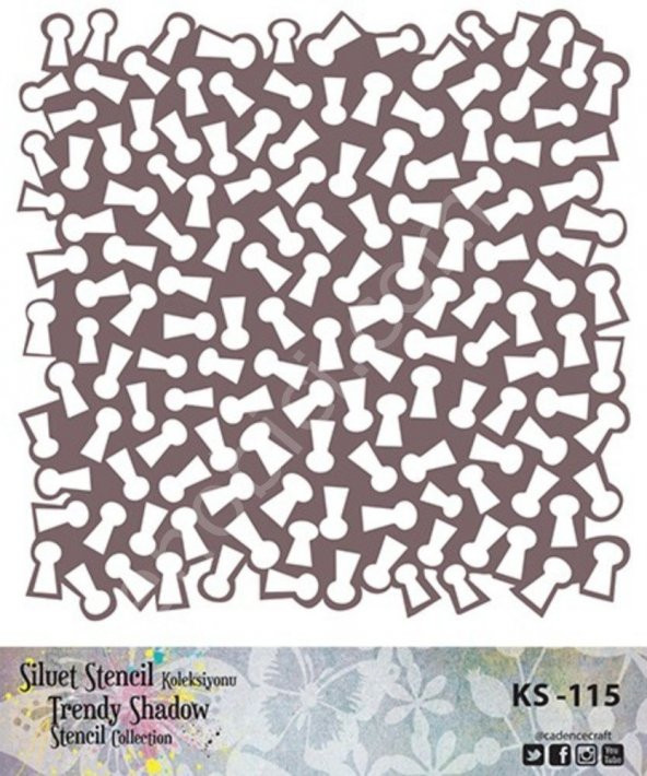 Cadence KS115 Silüet Stencil - Resim 2