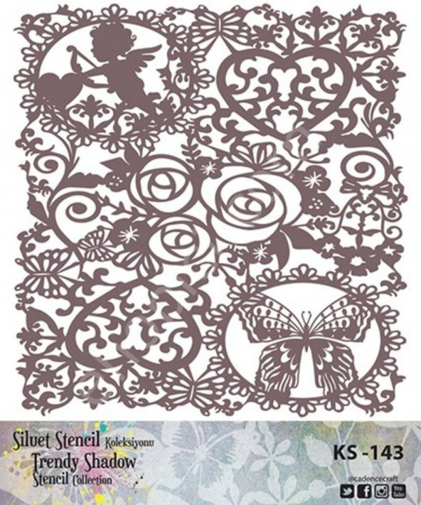 Cadence KS143 Silüet Stencil ürün görseli 1