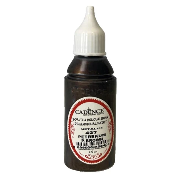 Cadence Metalik Boncuk Boya 427 Petrol Kahve 50ml ürün görseli 1