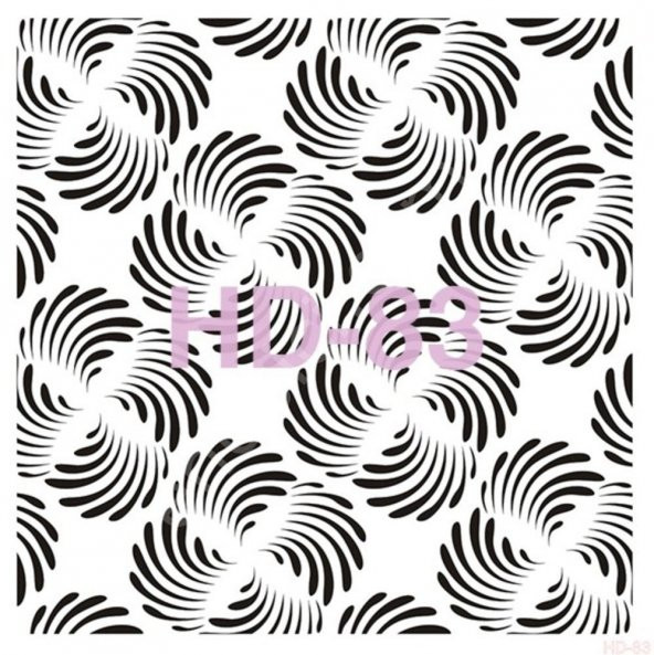 HD83 Cadence Home Dekor Stencil 45x45 - Resim 2
