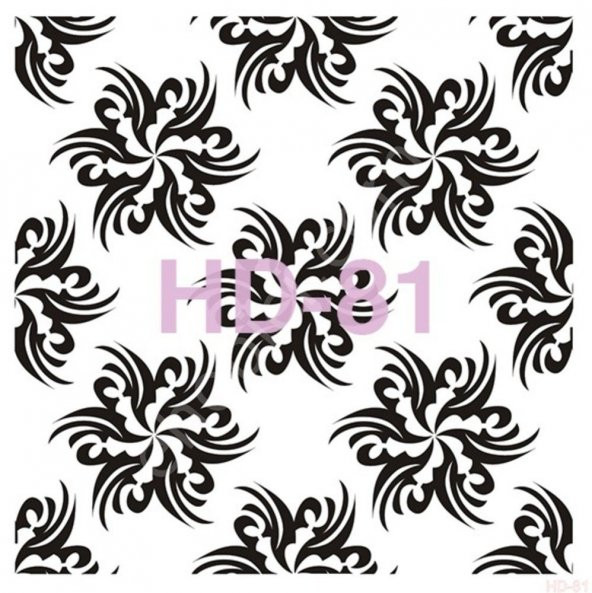 HD81 Cadence Home Dekor Stencil 45x45 ürün görseli 1