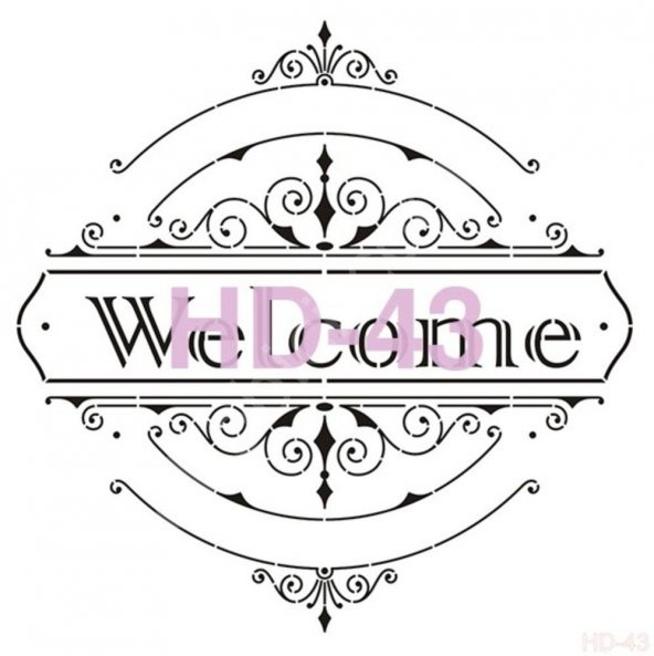 HD43 Cadence Home Dekor Stencil 45x45 - Resim 2