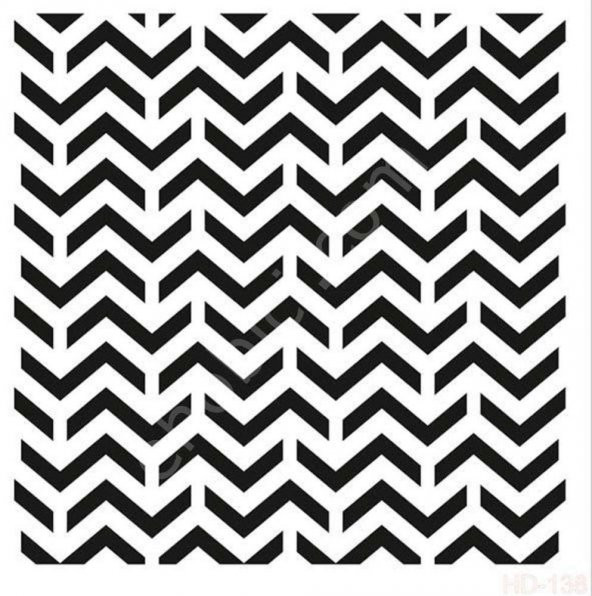 HD138 Cadence Home Dekor Stencil 45x45 ürün görseli 1
