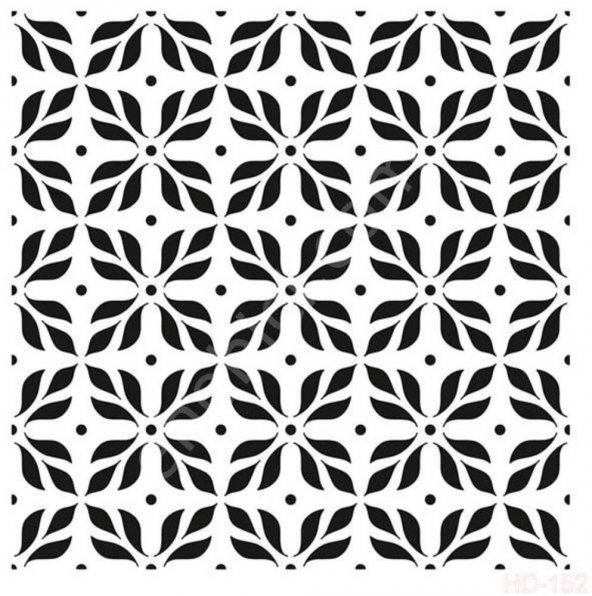 HD152 Cadence Home Dekor Stencil 45x45 ürün görseli 1