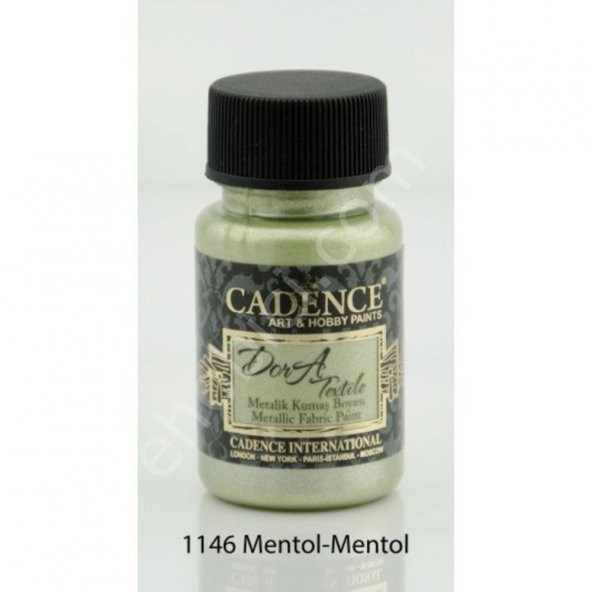 Cadence Dora Metalik Kumaş Boyası 1146 Mentol 50ml ürün görseli 1
