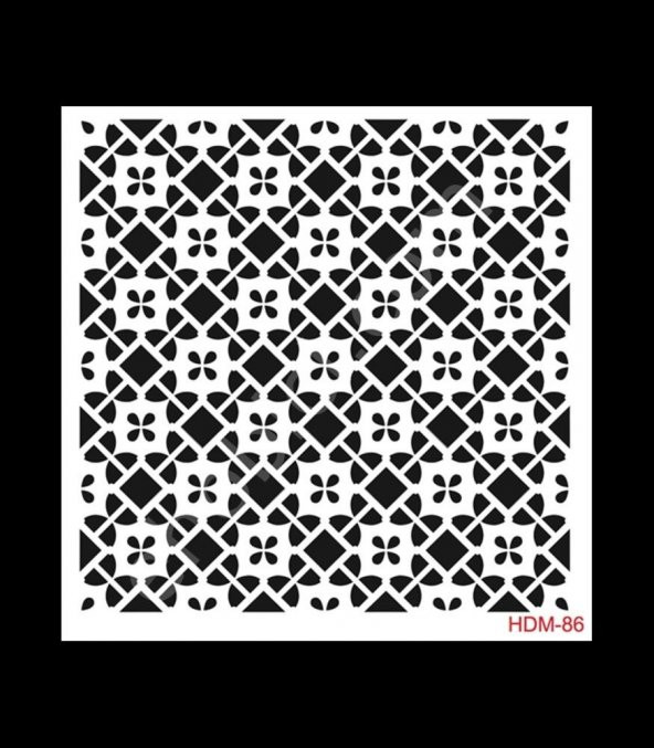 HDM86 Cadence Home Dekor Stencil 25x25 ürün görseli 1