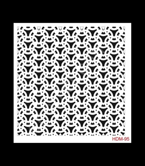 HDM95 Cadence Home Dekor Stencil 25x25 ürün görseli 1