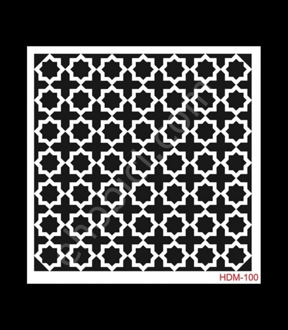 HDM100 Cadence Home Dekor Stencil 25x25 ürün görseli 1
