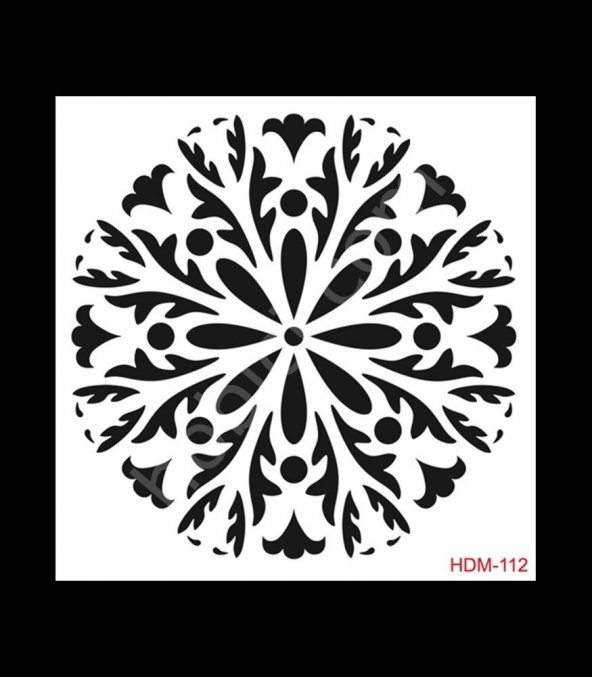 HDM112 Cadence Home Dekor Stencil 25x25 ürün görseli 1