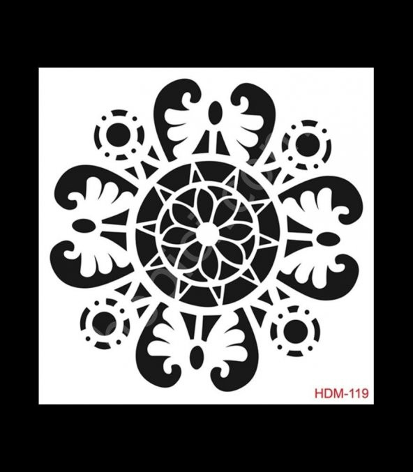 HDM119 Cadence Home Dekor Stencil 25x25 ürün görseli 1