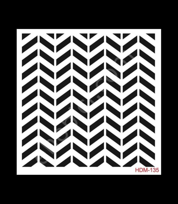 HDM135 Cadence Home Dekor Stencil 25x25 ürün görseli 1