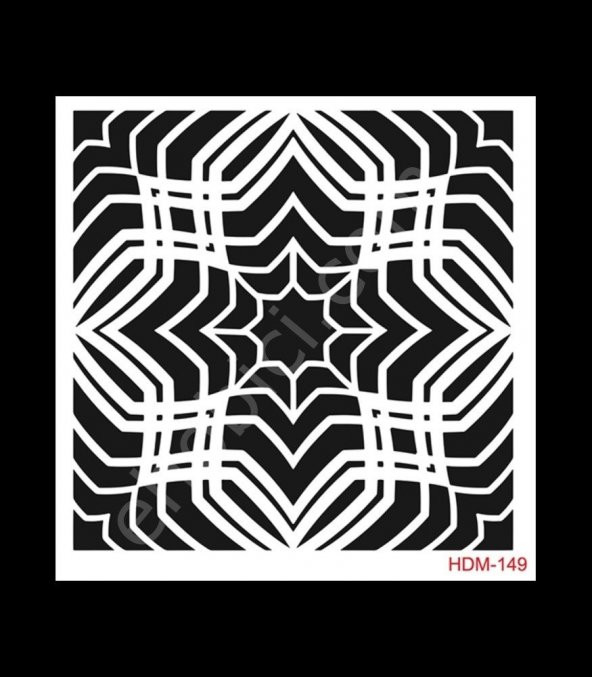 HDM149 Cadence Home Dekor Stencil 25x25 ürün görseli 1