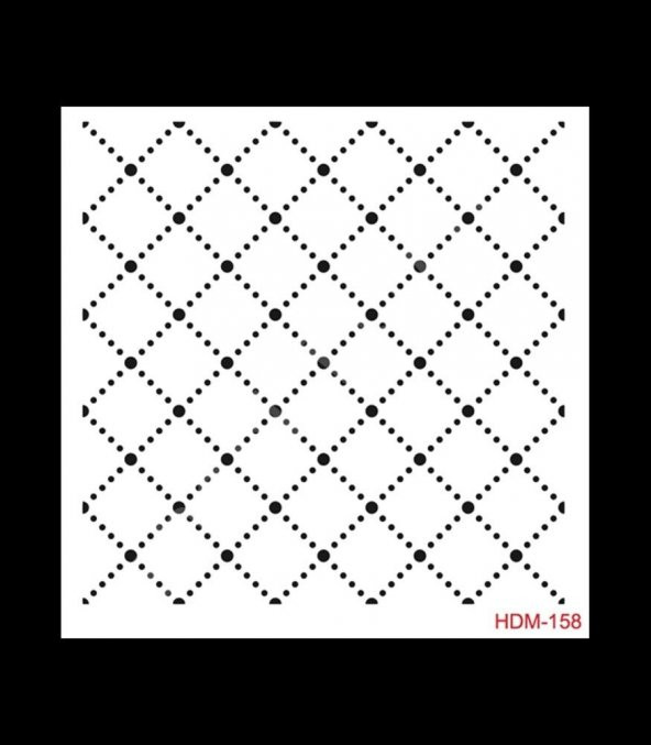 HDM158 Cadence Home Dekor Stencil 25x25 ürün görseli 1