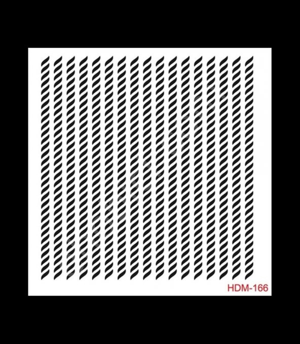 HDM166 Cadence Home Dekor Stencil 25x25 ürün görseli 1