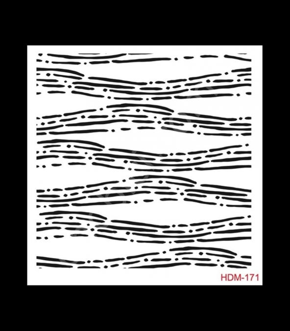 HDM171 Cadence Home Dekor Stencil 25x25 ürün görseli 1