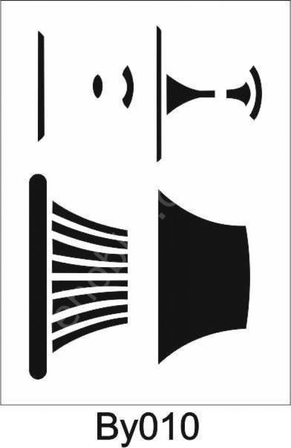 Boyutlu Desen Stencil Şablon (21x30) BY-010 ürün görseli 1