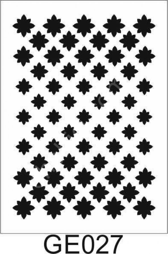 Geometrik Desenler Stencil Şablon (21x30) GE-027 ürün görseli 1