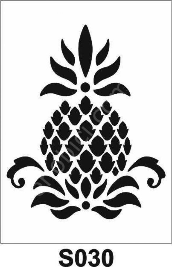 Diğer Karışık Desenler Stencil Şablon (21x30) S-030 ürün görseli 1
