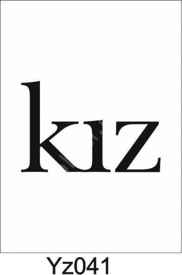 Yazı Desenler Stencil Şablon (20x20) YZ-041 ürün görseli 1