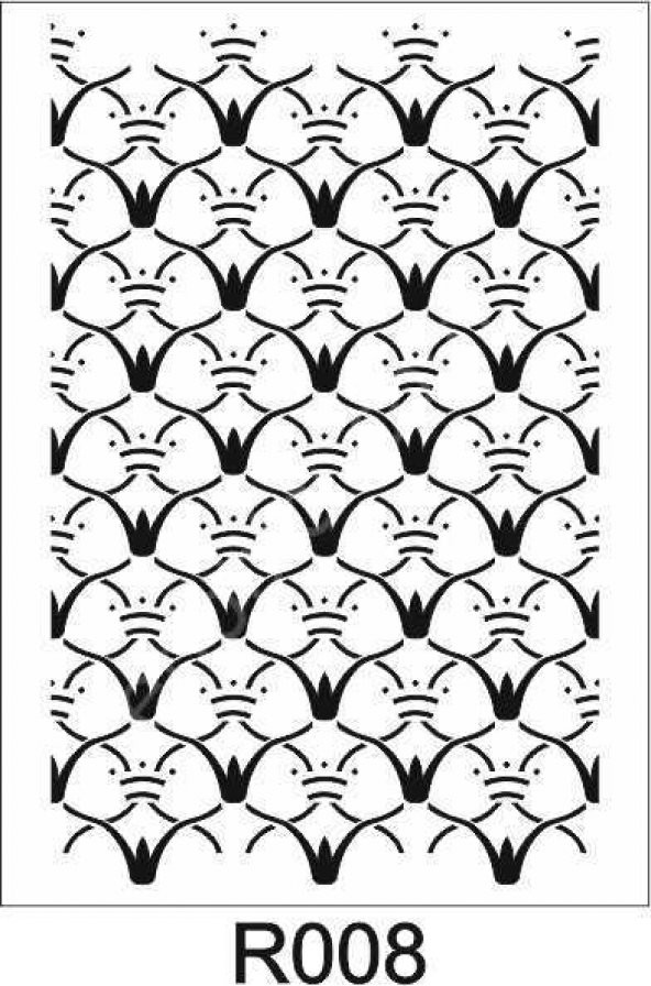 Duvar Dekor Stencil Şablon (40x40) R-008 ürün görseli 1