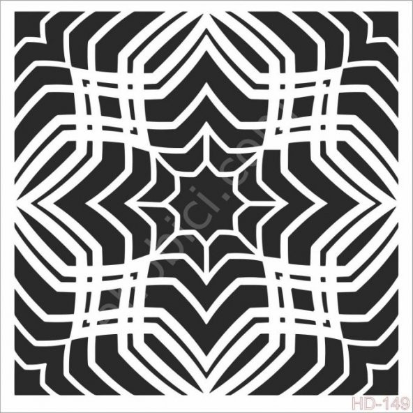 HD149 Cadence Home Dekor Stencil 45x45 ürün görseli 1