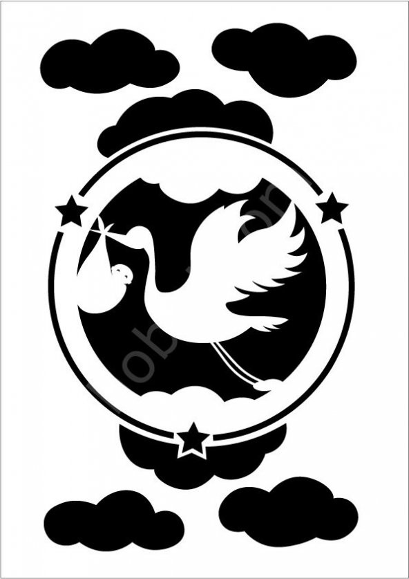 Cadence Çocuk Desen Stencil Şablon 21x30 KCS-004 ürün görseli 1