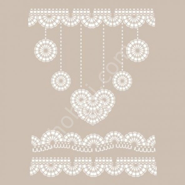 DS12 Cadence Dantel Serisi 25x35 Stencil ürün görseli 1