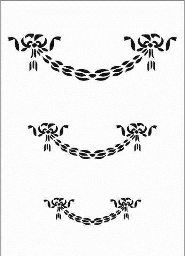 Çeltik Desen Stencil Şablon (25x35) ÇE-007 ürün görseli 1