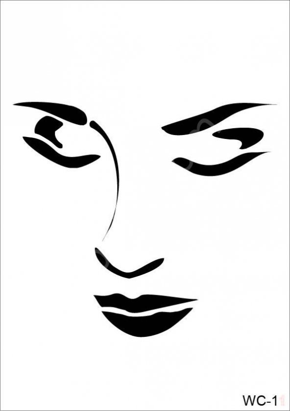 Cadence Stencil Şablon A4 Woman Collection WC-11 ürün görseli 1