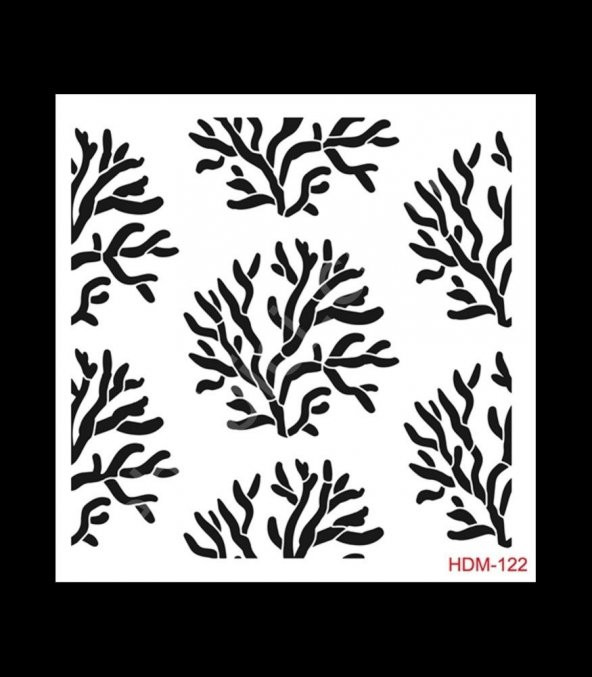 HDM122 Cadence Home Dekor Stencil 25x25 ürün görseli 1