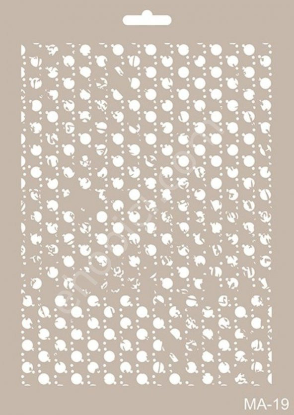 Cadence MA19 Mix Media Stencil - Resim 2